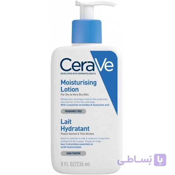 لوسیون مرطوب کننده پوست سراوی اصل Cerave مدل Lait Hydratant  حجم 236 میلی لیتر