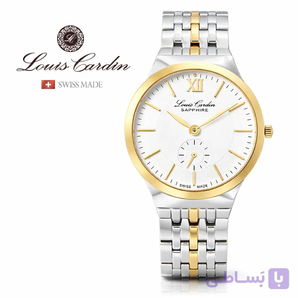 ساعت مچی مردانه لوئیس کاردین  LC002 M METAL GD/CB، بند استیل دو رنگ