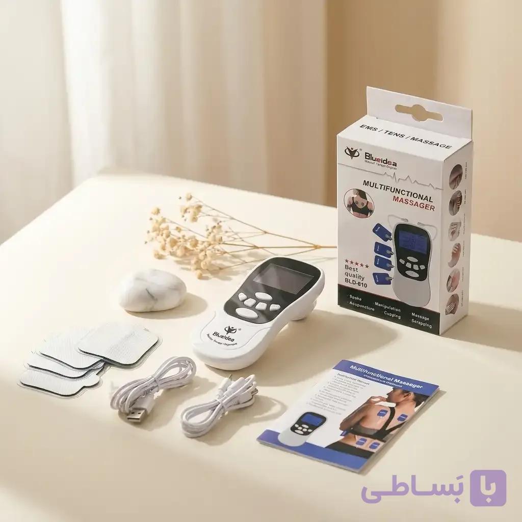 دستگاه تنس عضلانی بلوآیدیا BLD-610 اورجینال مدل مینی | تسکین درد و فیزیوتراپی خانگی — تصویر 1