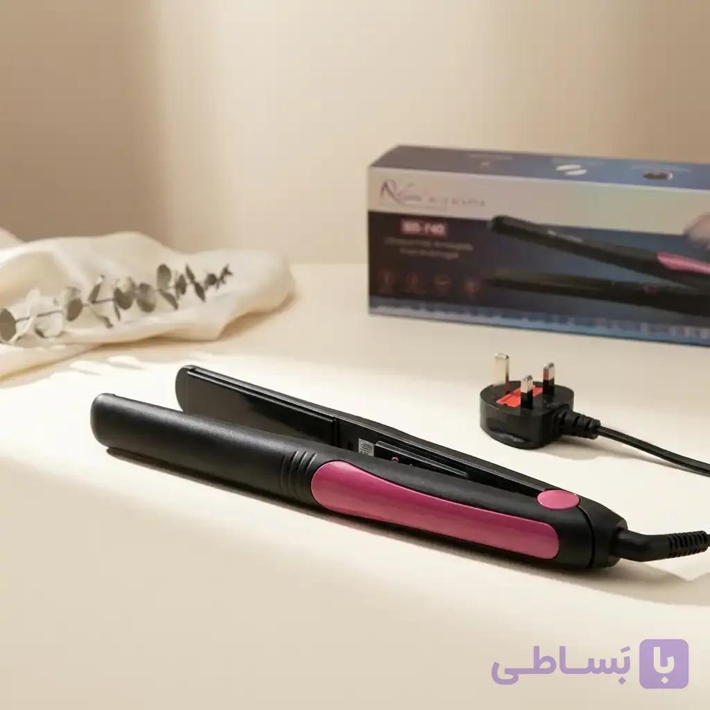اتو مو میلندا اورجینال MD743 دمای ۲۲۰ درجه چهار سطح تنظیم حرارت صفحات PTC High Quality توان ۶۰ وات