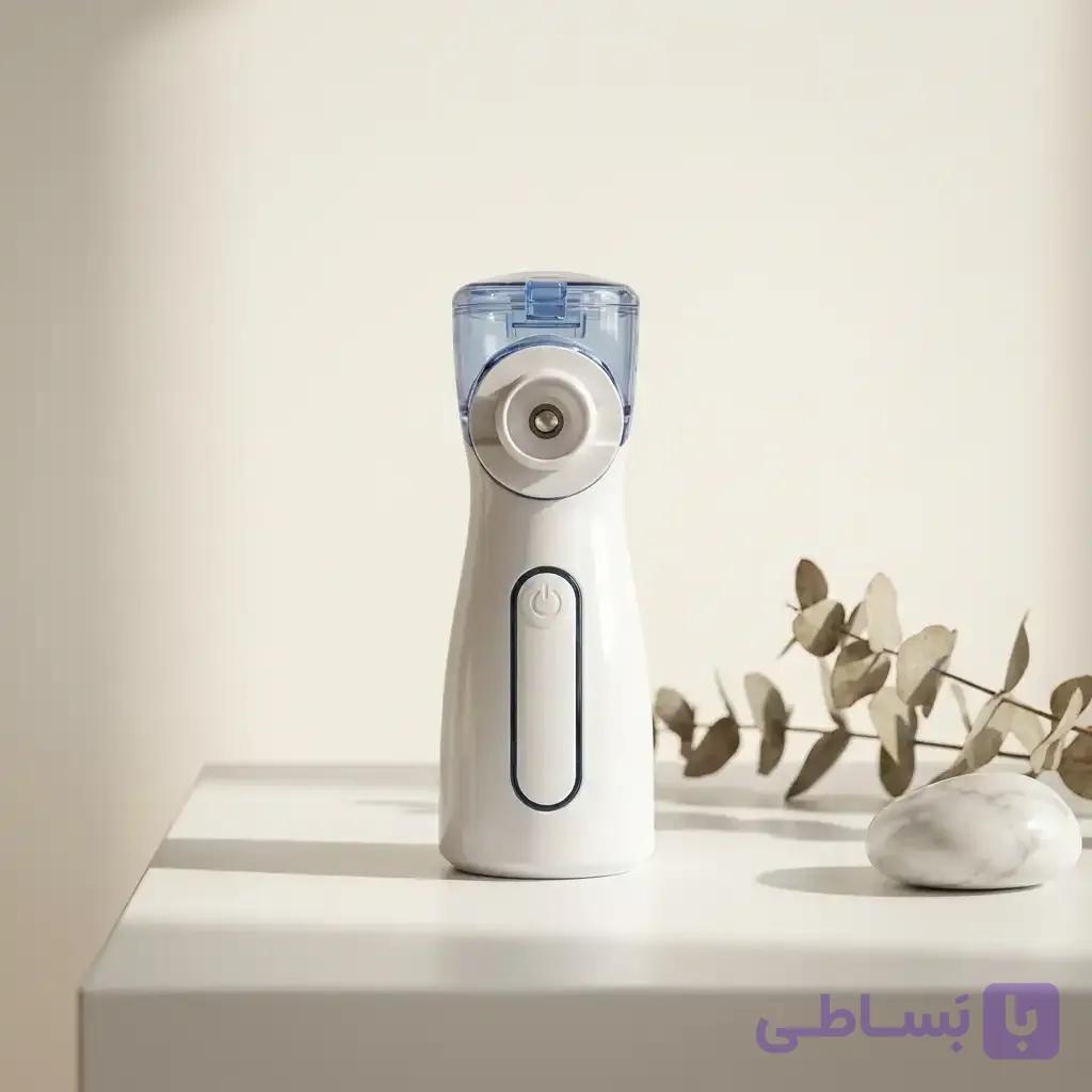 دستگاه بخور سرد مش نبولایزر اورجینال مدل FLK W06 پرتابل بی صدا مناسب آسم و آلرژی کودکان تا ۱۱ سال