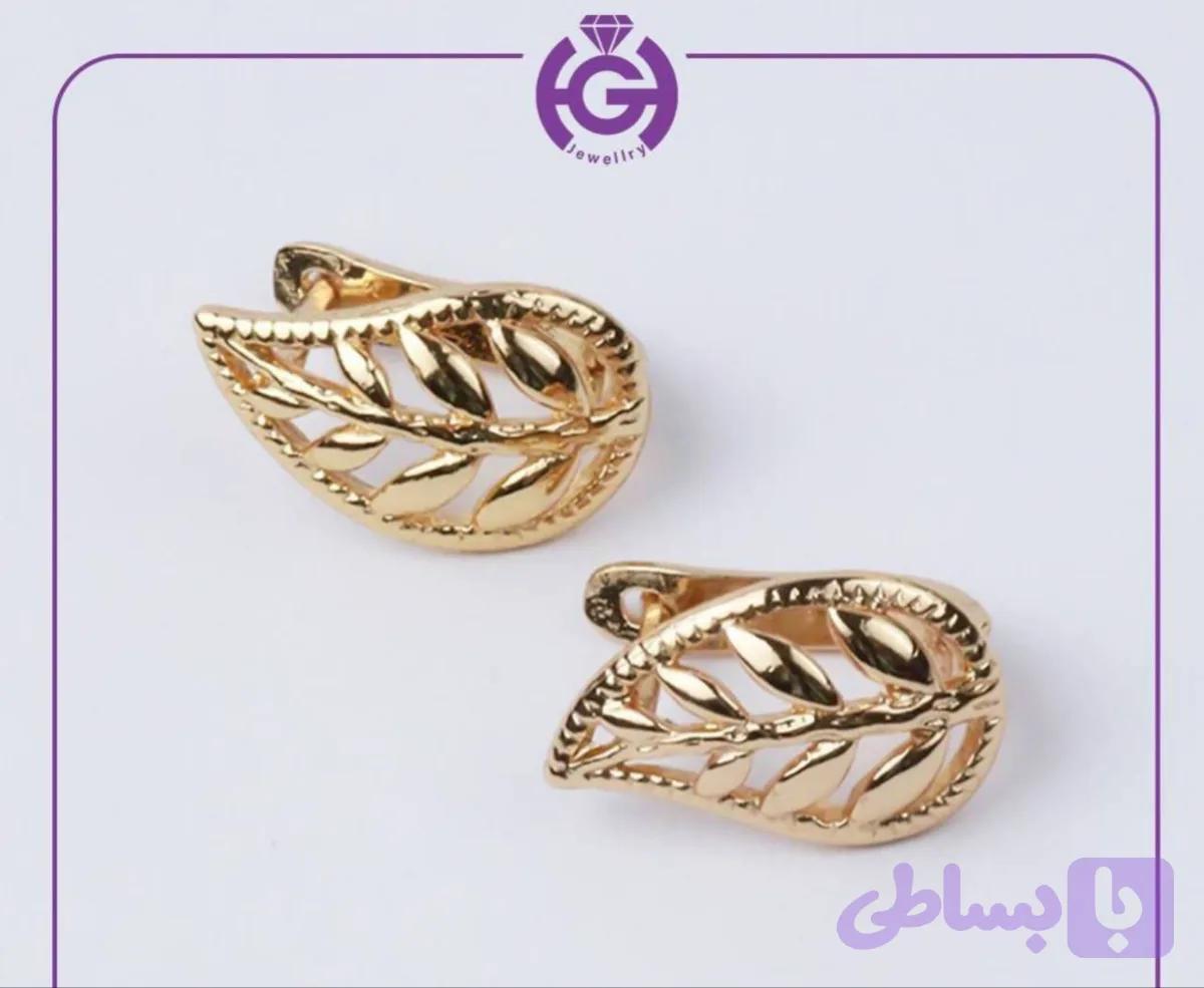 گوشواره زنانه طرح برگ (کد PDBXW)