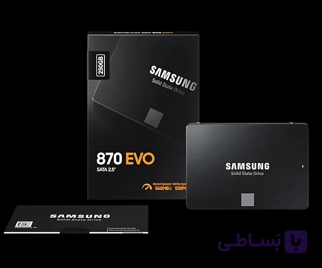 حافظه اس اس دی اینترنال سامسونگ مدل 870EVO ظرفیت 250 گیگابایت