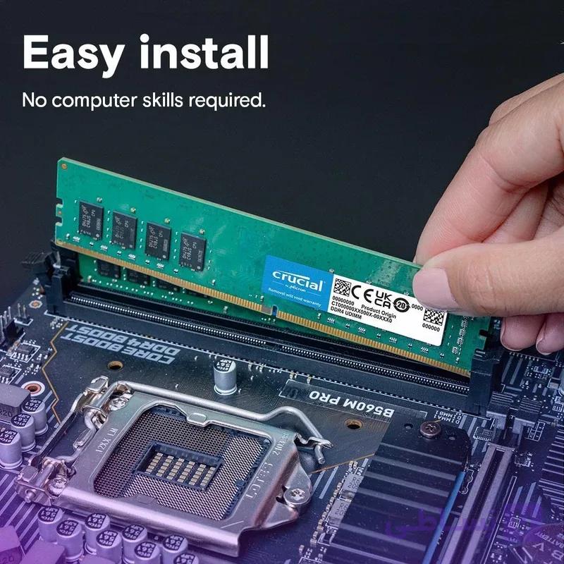 رم کامپیوتر کروشیال تک کاناله مدل CT16 فرکانس 2666 مگاهرتز DDR4 حافظه 16 گیگابایت