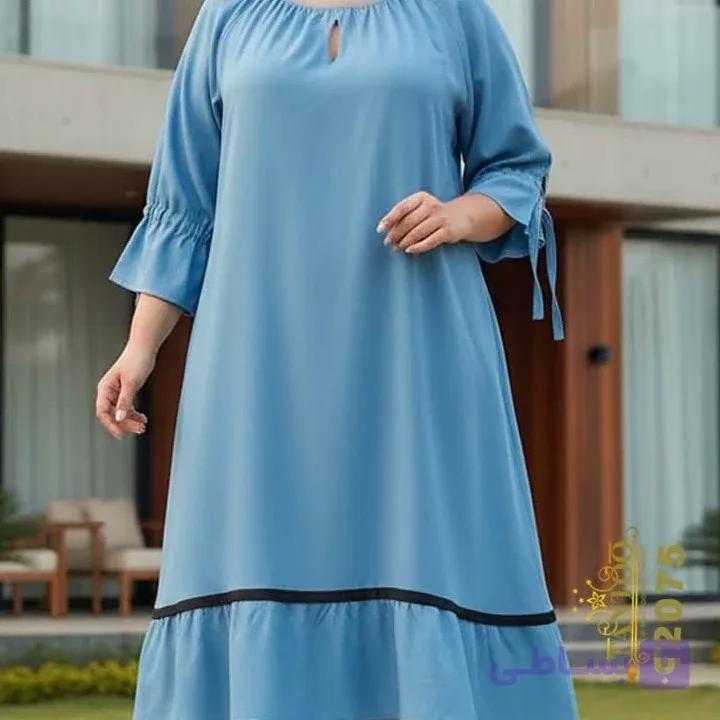 پیراهن مجلسی سایزبزرگ، جنس لی کاغذی ۱۲۰۷۵ T