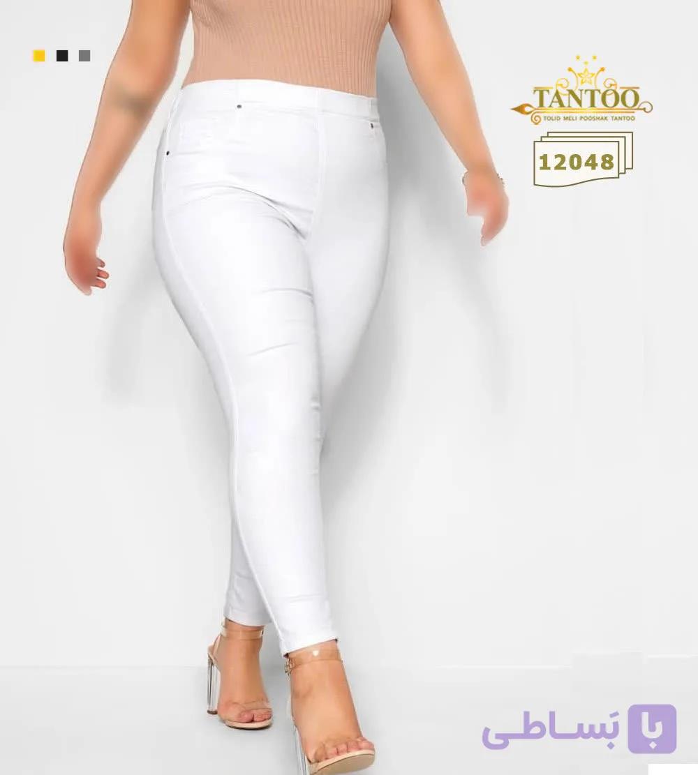 شلوار مجلسی سایز بزرگ، جنس کتان کشی T 12048
