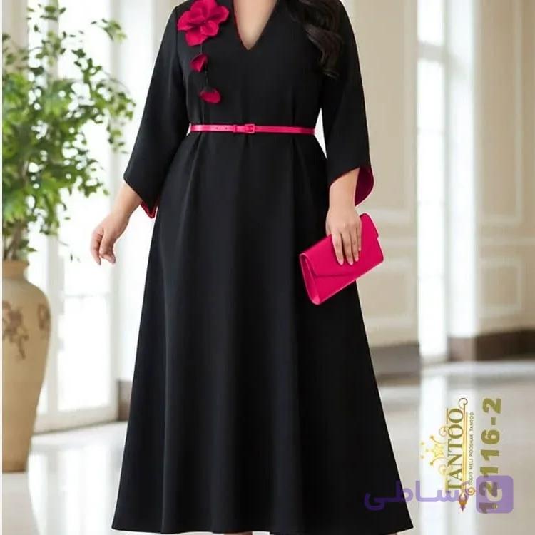 پیراهن مجلسی سایزبزرگ، جنس مازراتی وارداتی ۱۲۱۱۶ T