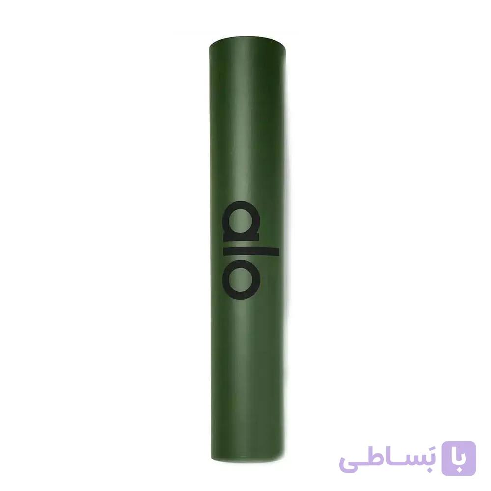 مت یوگا فوق حرفه ای (PU) دولایه 5 میل برند الو : سبز یشمی — تصویر 1