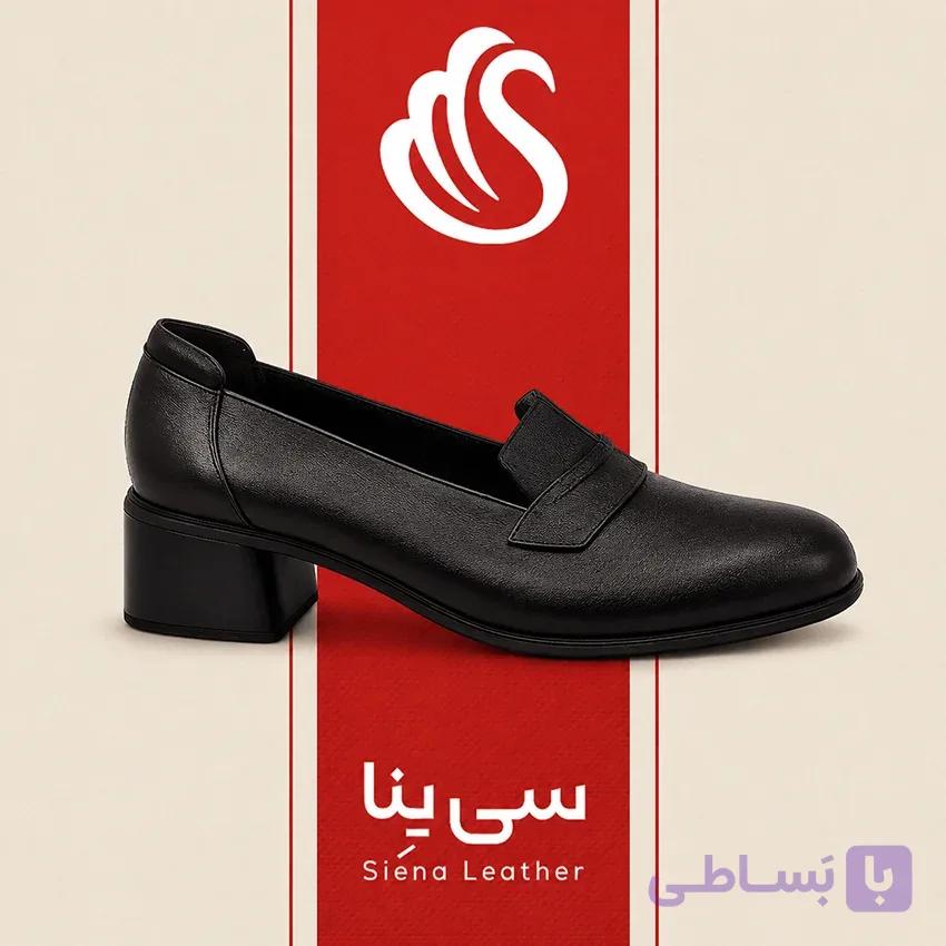 کفش کلاسیک راحتی کد 671 – چرم طبیعی مشکی با زیره PU سبک