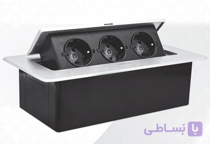 مدیا باکس 3 عدد پریز برق