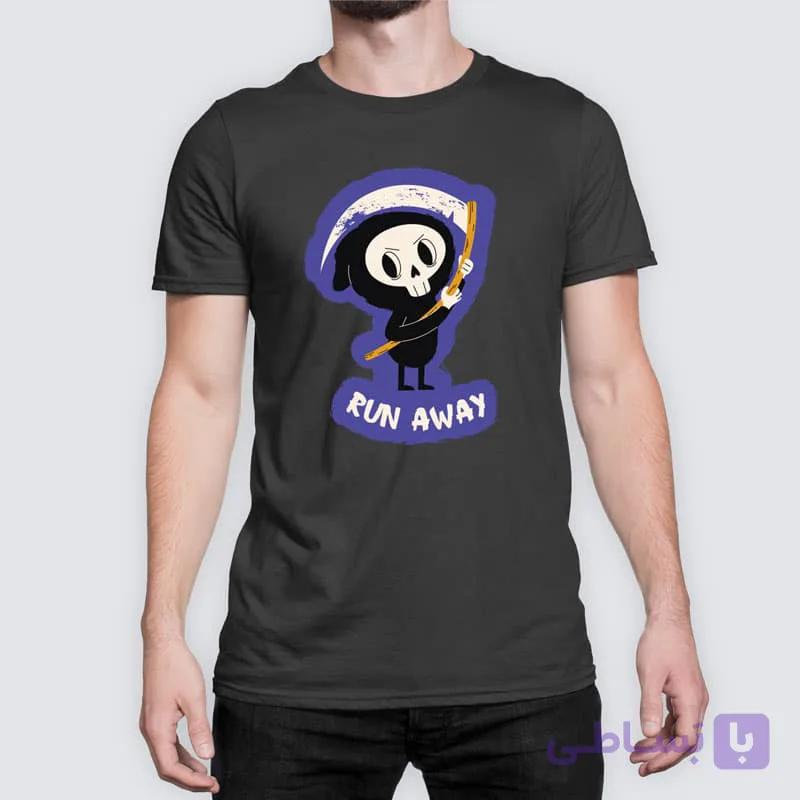 تیشرت طرح فرار کن کد:RUNAWAY-1023-SKULL — تصویر 1