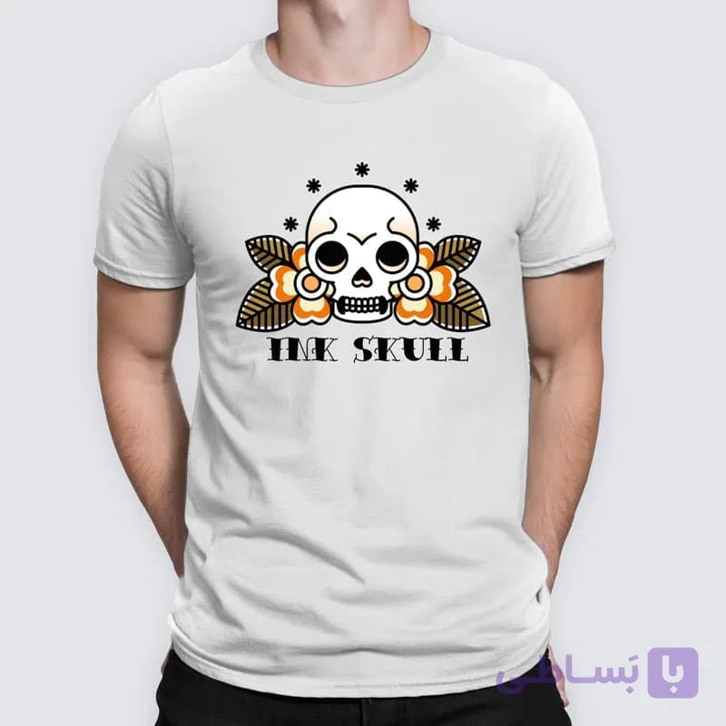 تیشرت طرح اینک اسکل  کد: INK-1025-SKULL — تصویر 1