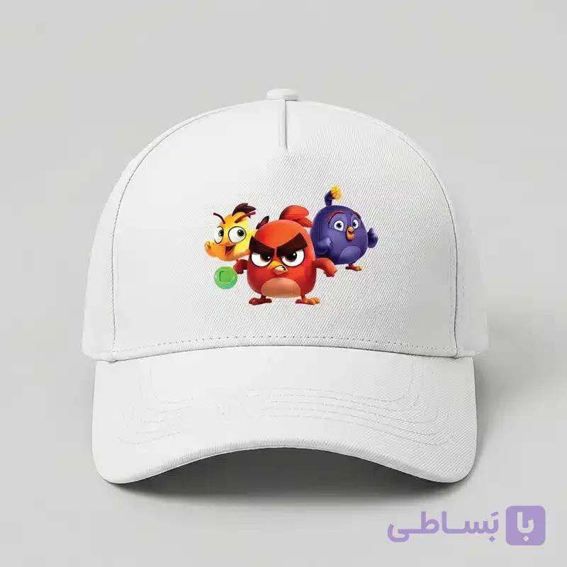 کلاه سفید مدل angry birds dream blast |کتان درجه یک|کد 2002 — تصویر 1