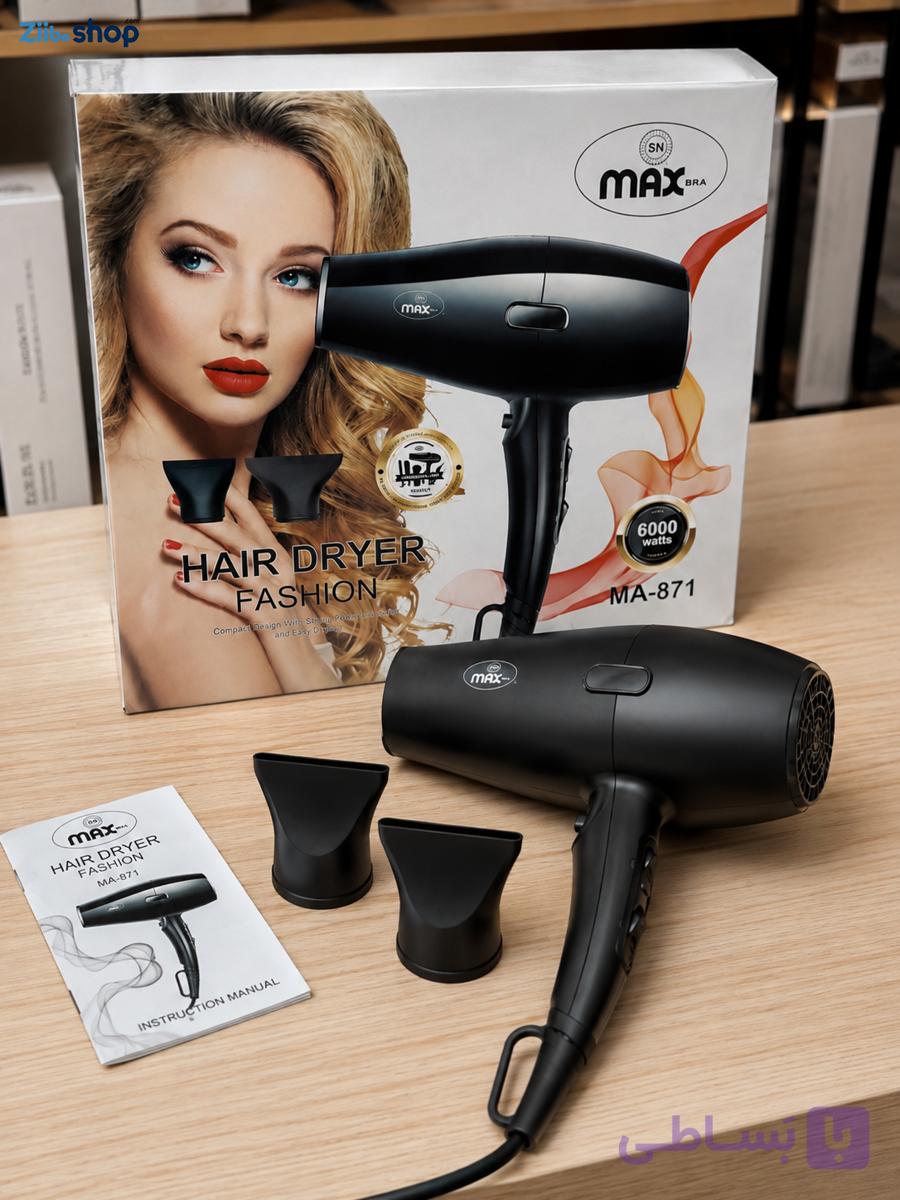 سشوار مکس حرفه ای برند ایتالیا 6000 وات اورجینال MAX PROFESSIONAL NEW YEAR — تصویر 1