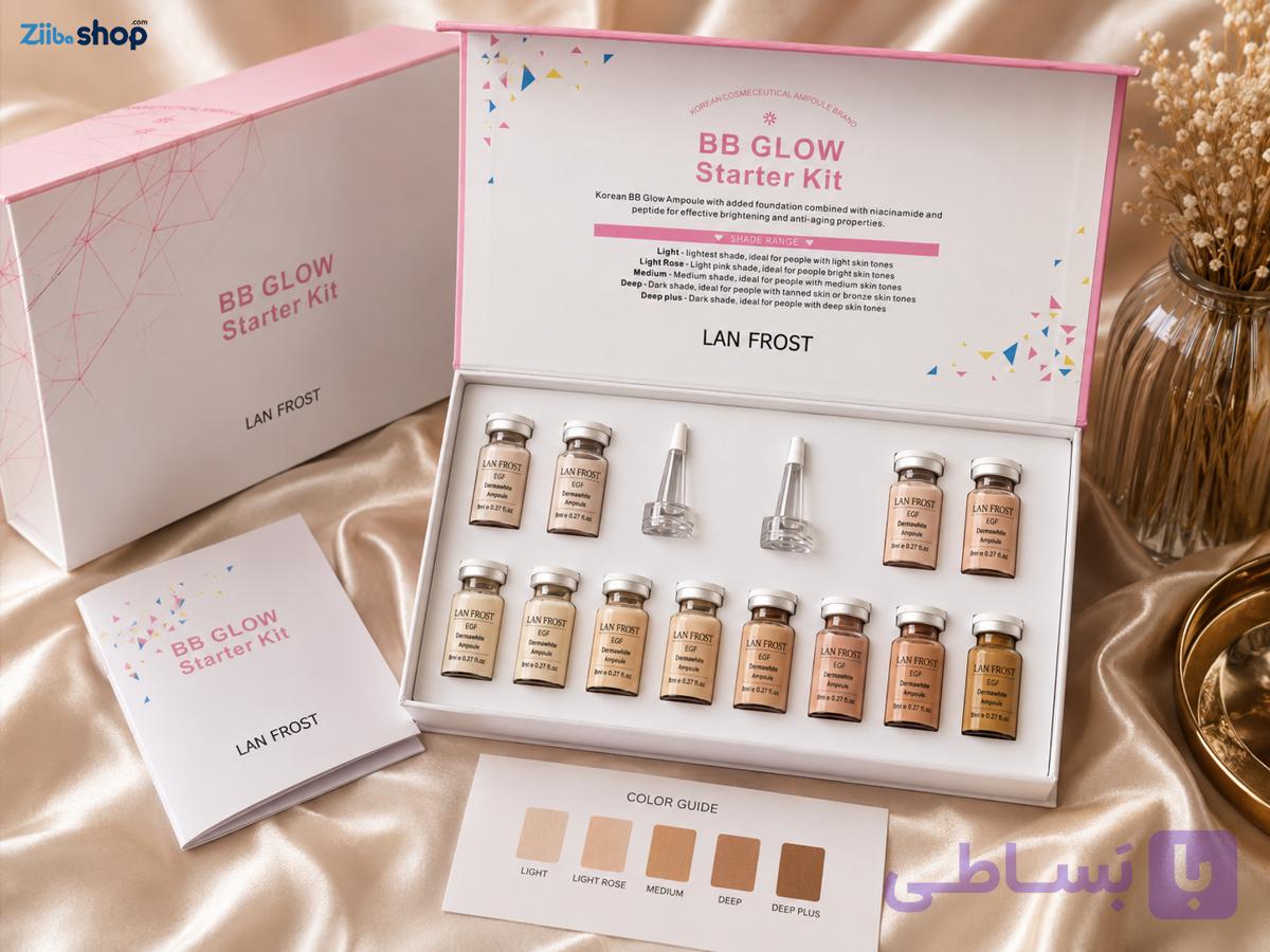 پک12عددی کوکتل کرم پودری بی بی گلو اورجینال GLOW BB — تصویر 1