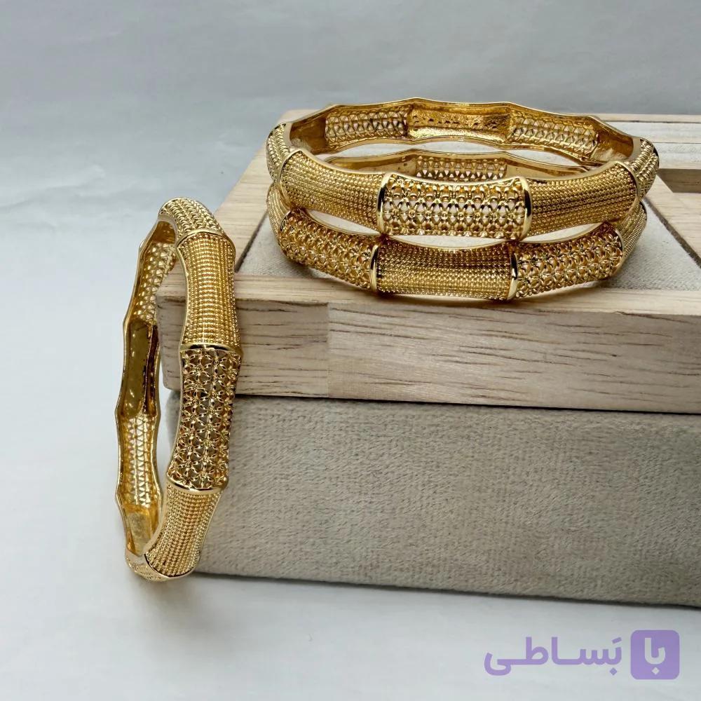 النگو زنانه طرح طلا فیوژن 28184 — تصویر 1