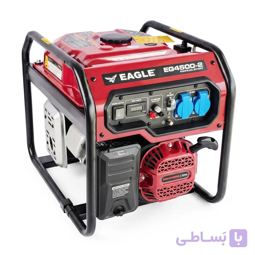 موتور برق بنزینی برند ایگل 4KW مدل EG4500-2 سیم پیچ مس دارای AVR