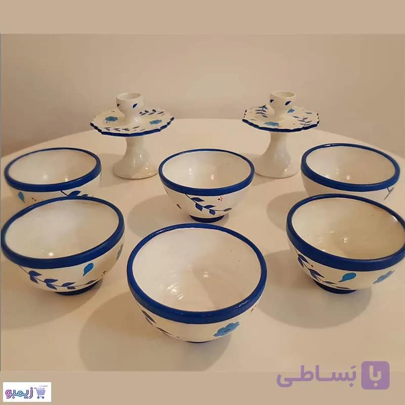 ظروف 7سین سفالی 8 تکه — تصویر 1