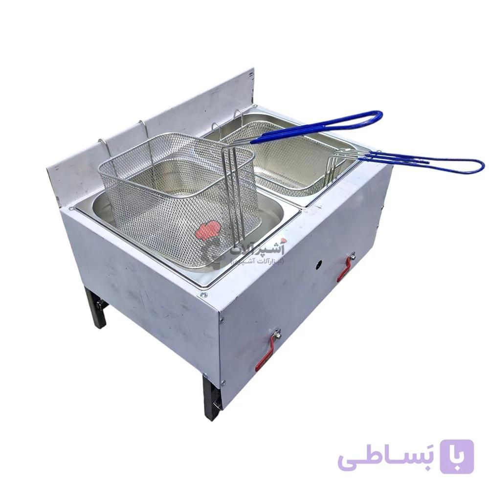 سرخ کن گازی ایرانی دو لگن — تصویر 1