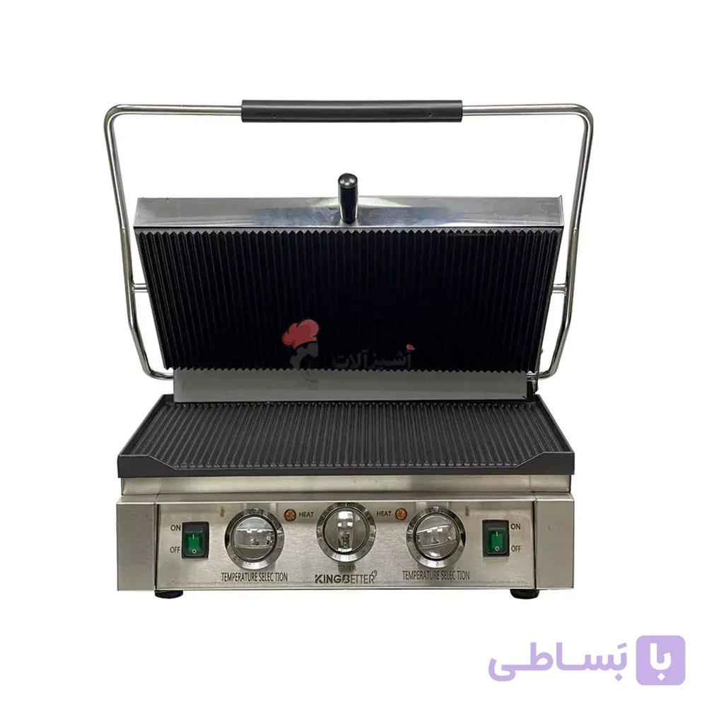 ساندویچ میکر صنعتی تک صفحه بزرگ کینگ بتر King Better — تصویر 1