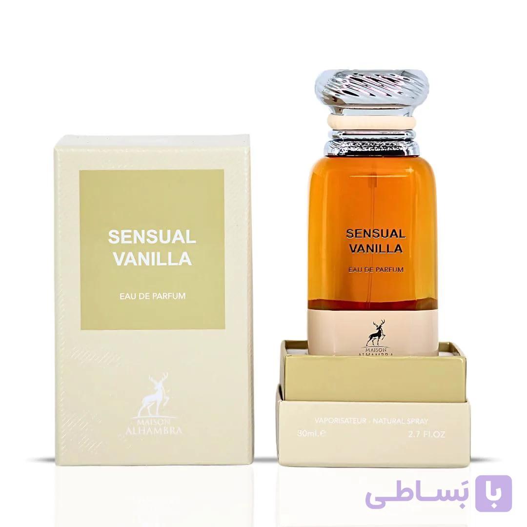 عطر زنانه و مردانه الحمبرا سنسوال وانیلا مدل Sensual Vanilla حجم 80 میل — تصویر 1