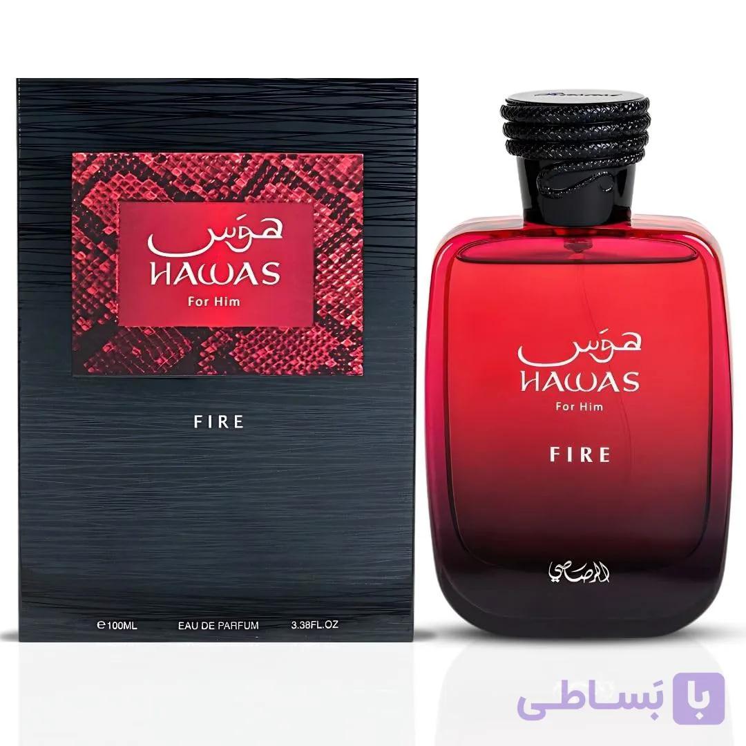 عطر مردانه رصاصی هوس فایر مدل FIRE حجم 100 میل — تصویر 1