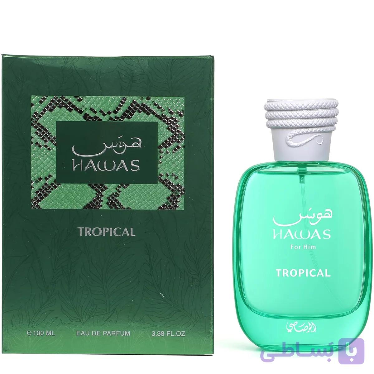 عطر مردانه رصاصی هوس تروپیکال مدل Tropical حجم 100 میل — تصویر 1