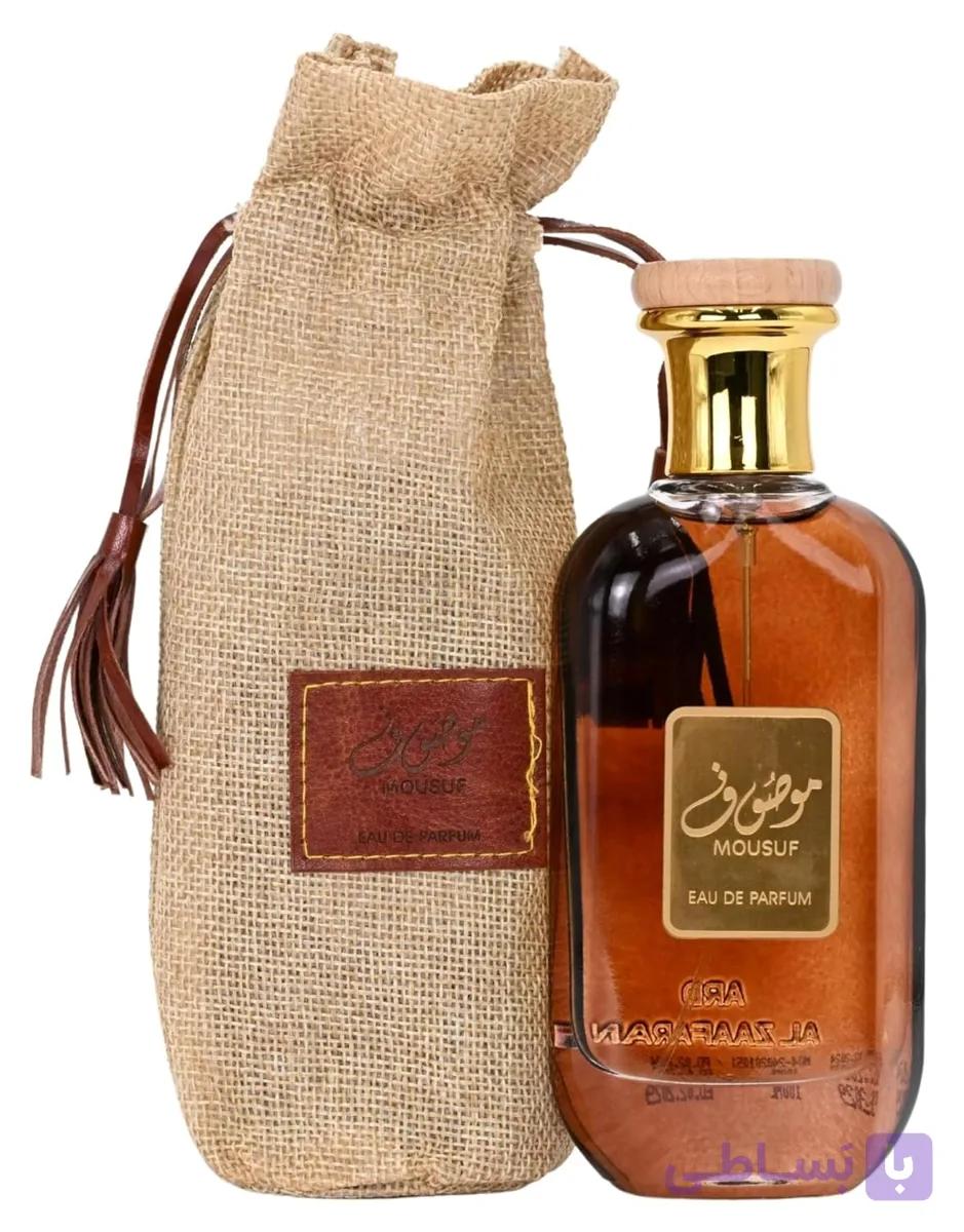 عطر مردانه ارض الزعفران موصوف قهوه ای مدل Mosuf حجم 100 میل — تصویر 1