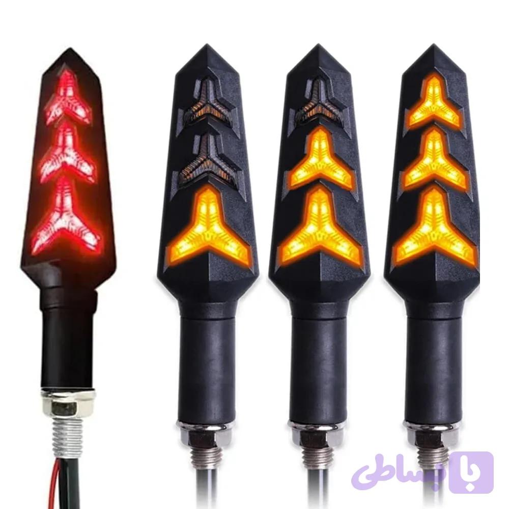 و قیمت راهنما موتور سیکلت مدل LED روان (مناسب برای انواع تریل، آپاچی و موتورهای هندا 125) — تصویر 1