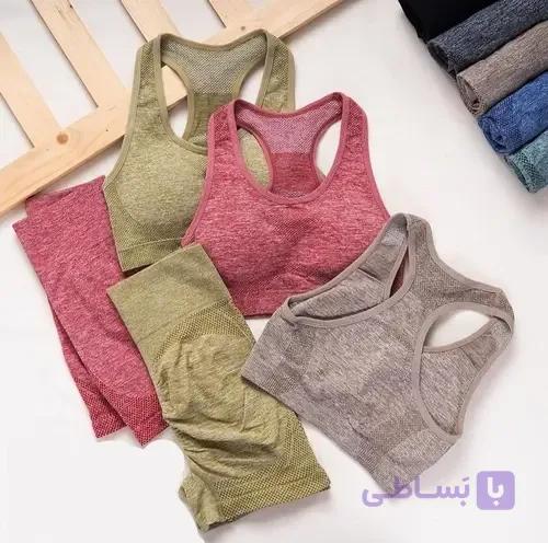 تاپ و شورتک زنانه ورزشی — تصویر 1