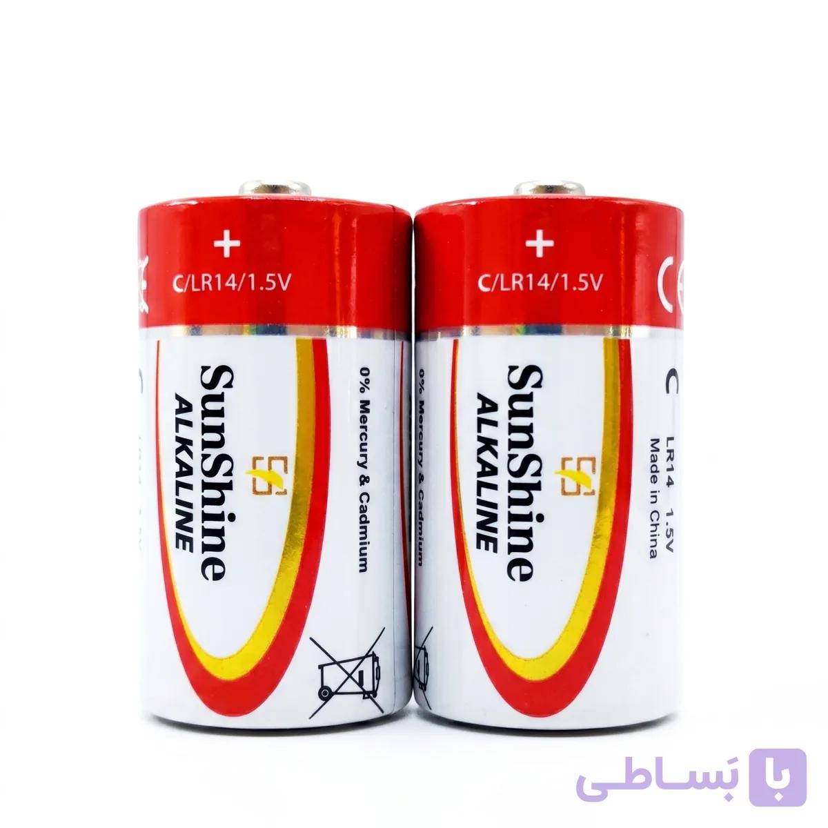 باتری متوسط کارتی 2عددی super heavy duty سان شاین-عمده