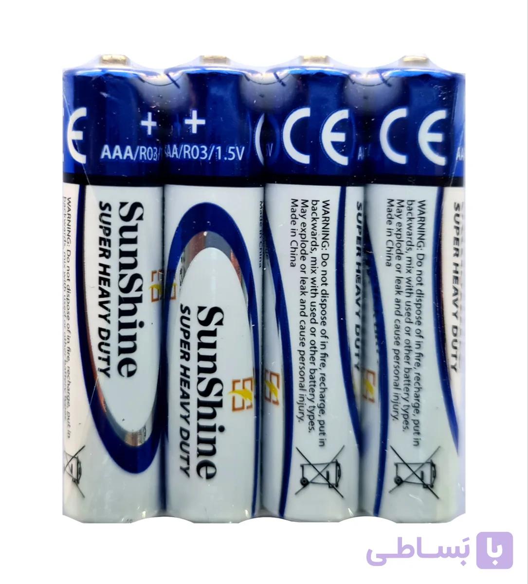 باتری قلمی کارتی۲عددی super heavy duty سان شاین-عمده