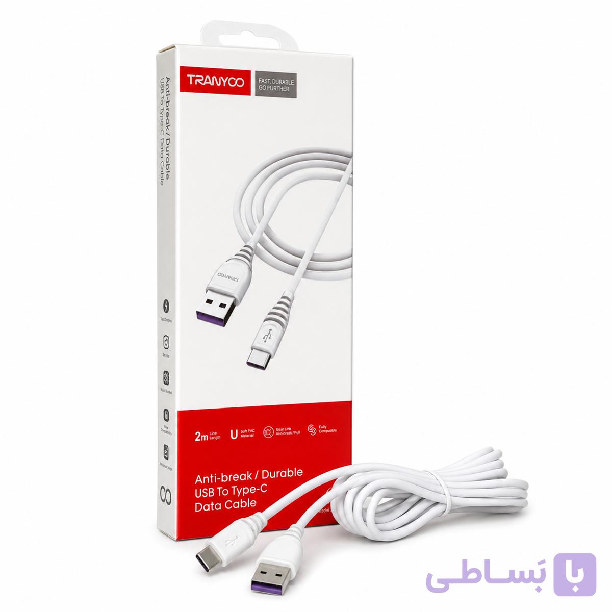 کابل USB-A به Type-C برند TRANYOO مدل T-S2C