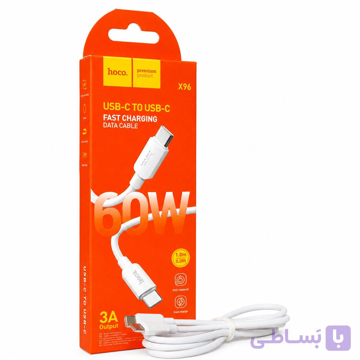 کابل USB-C به USB-C برند HOCO مدل X96