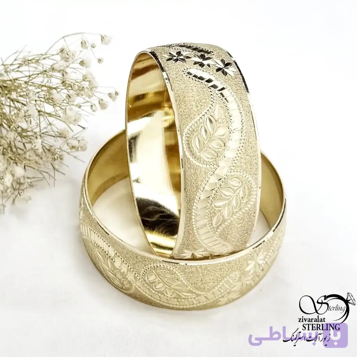 تک پوش (النگو) 25 میل طلاروس طرح طلا کد 21705 — تصویر 1