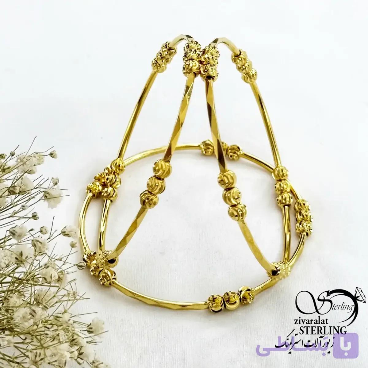 النگو البرنادو (گوی دار) طرح طلا کد 21654 — تصویر 1