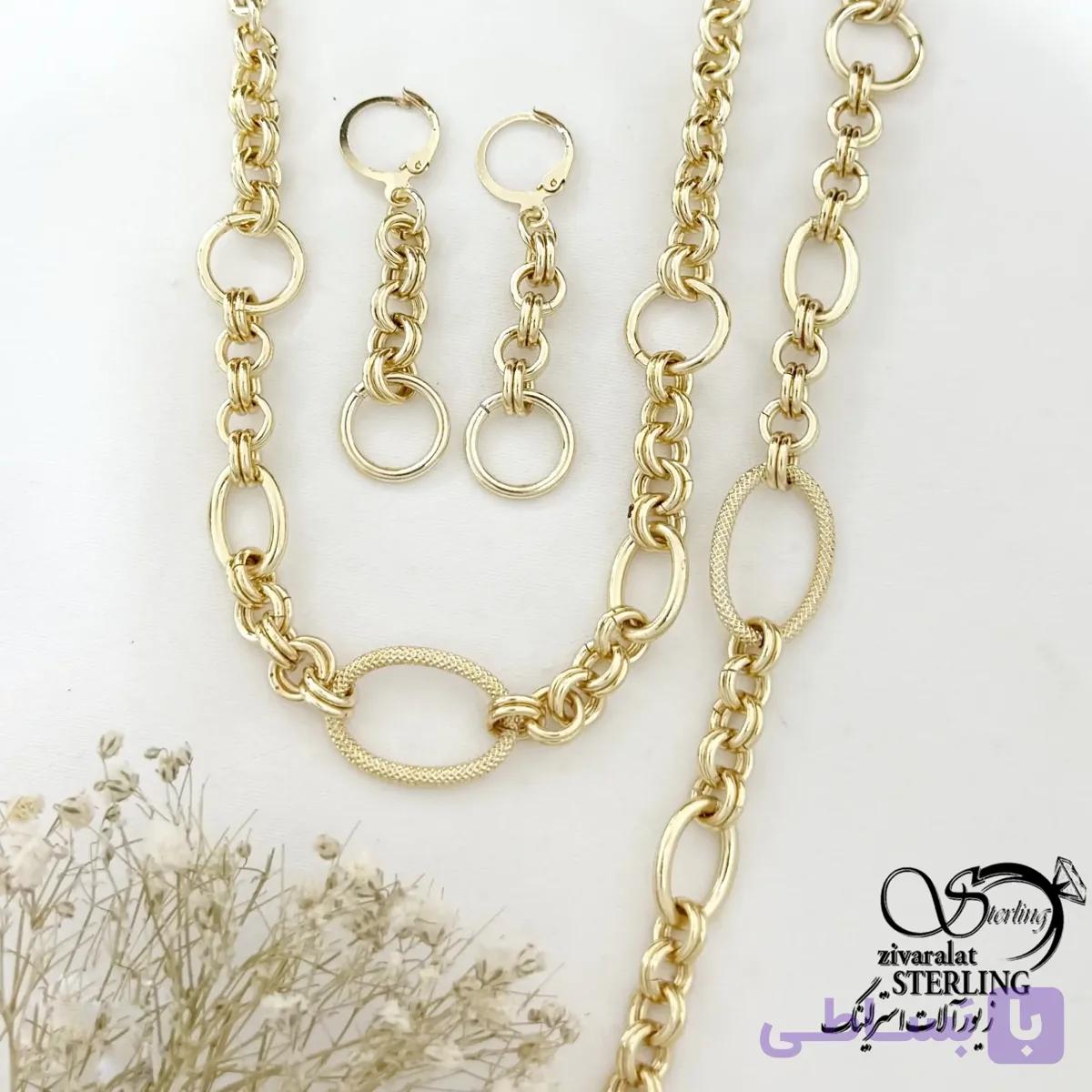 سرویس مجلسی زنانه مشابه طلا کد 22155 — تصویر 1