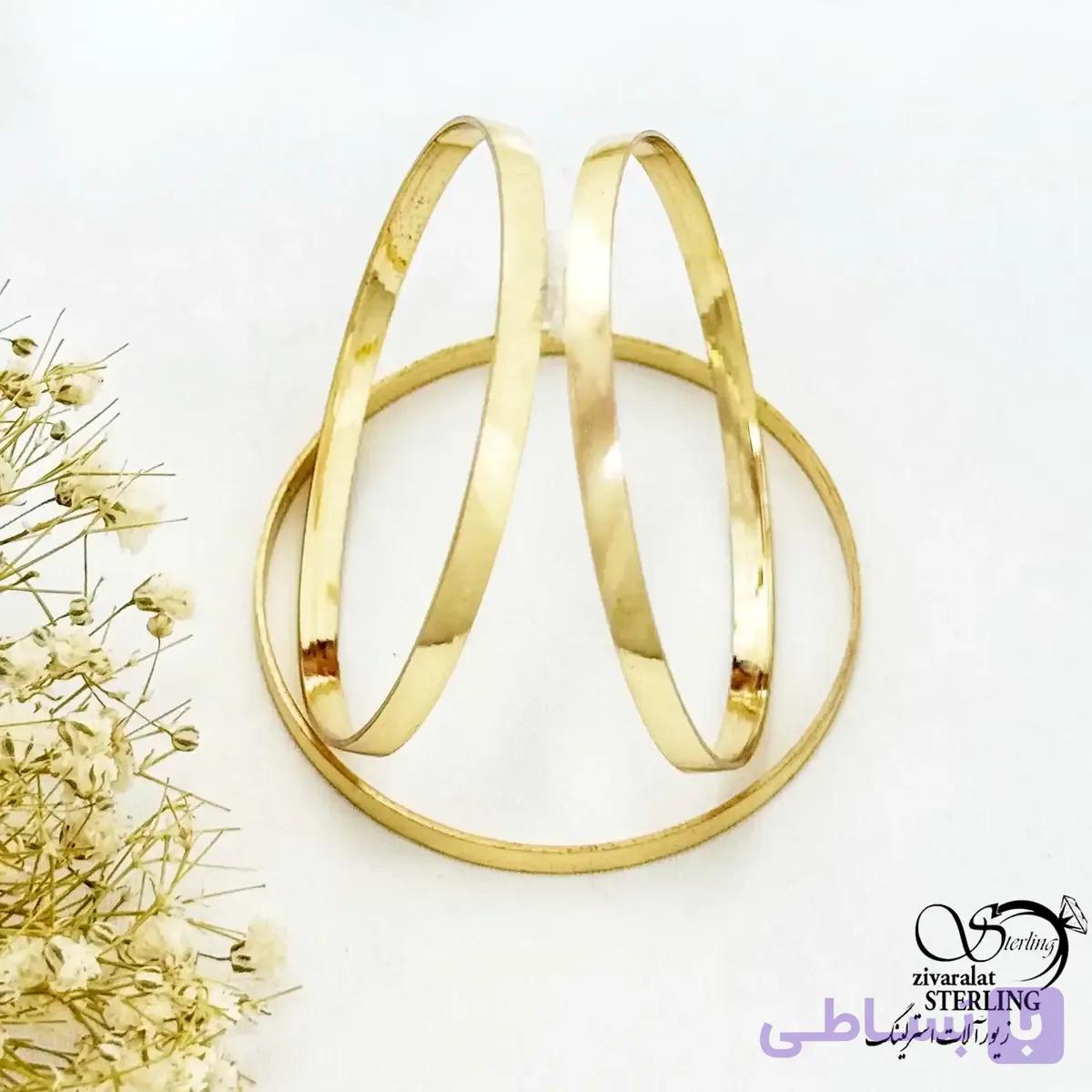 النگو بچه گانه آینه ایی 3 میل برند طلاروس کد 21823