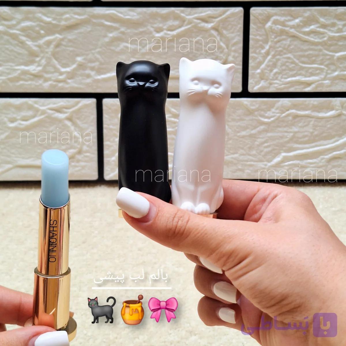 بالم لب گربه ای Meo Meo Shaqinuo | بالم حرارتی و رژ لب خیس کره ای — تصویر 1