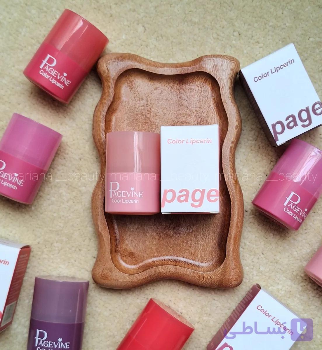 سرم لب خیس پیچی PAGEVINE — تصویر 1