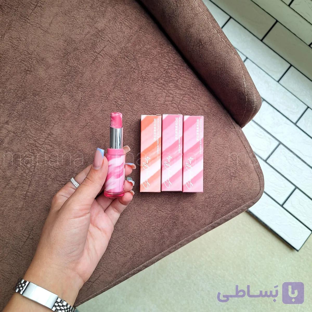 بالم لب رنگی بستنی کره‌ای | رژ لب آبرسان و مرطوب‌کننده — تصویر 1
