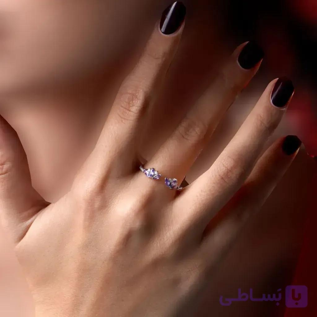 انگشتر نقره زنانه جی تی ای کد sv-228 — تصویر 1