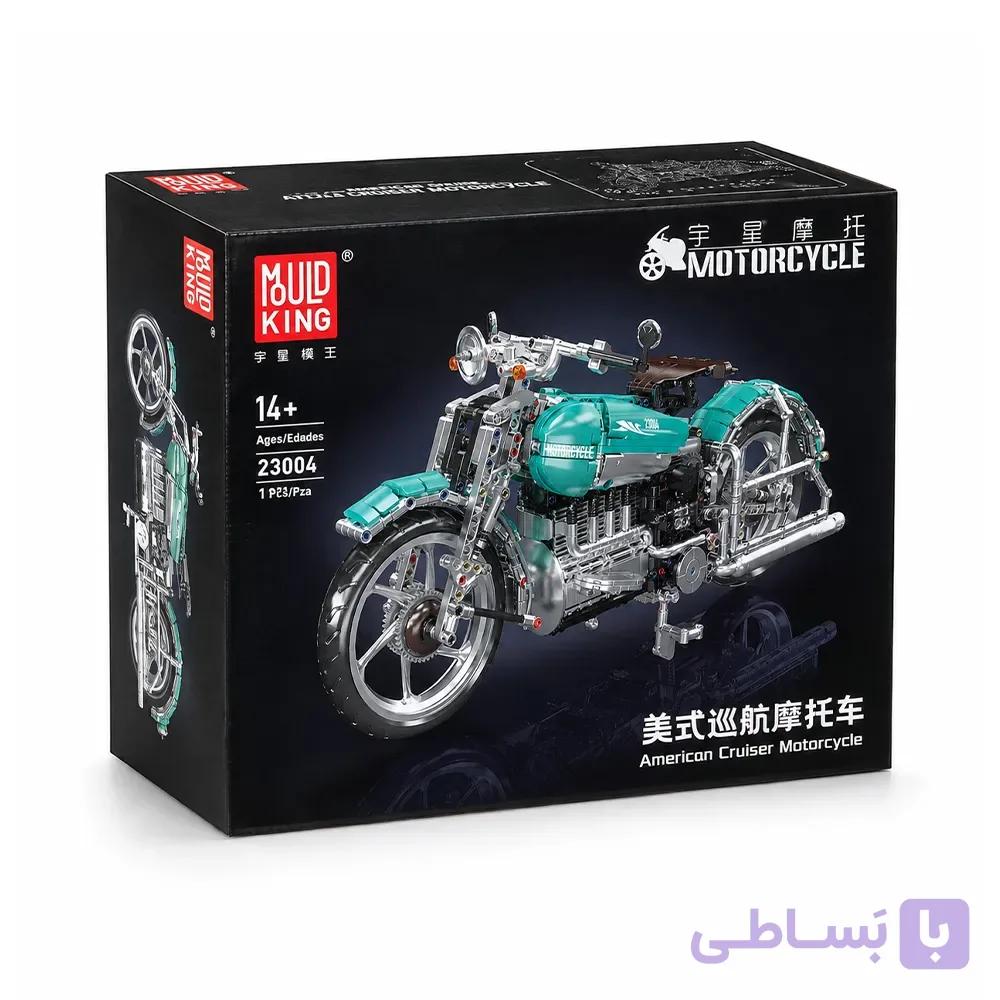 لگو موتور هارلی دویدسون مدل American Cruiser Motorcycle برند Mould King کد 23004 — تصویر 1