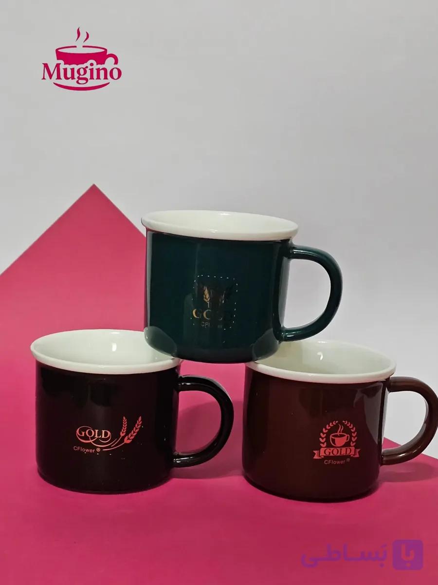 لیوان سرامیکی گلد گندم — تصویر 1