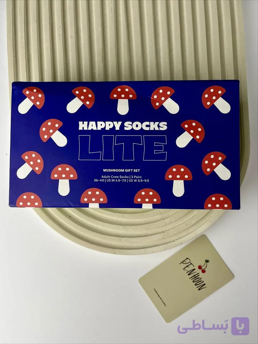 جوراب زنانه پک 3 تایی Happy Socks Lite