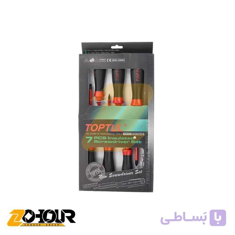 پیچ گوشتی بسته 7 عددی تاپ تول مدل TOPTUL GAAE0704 — تصویر 1