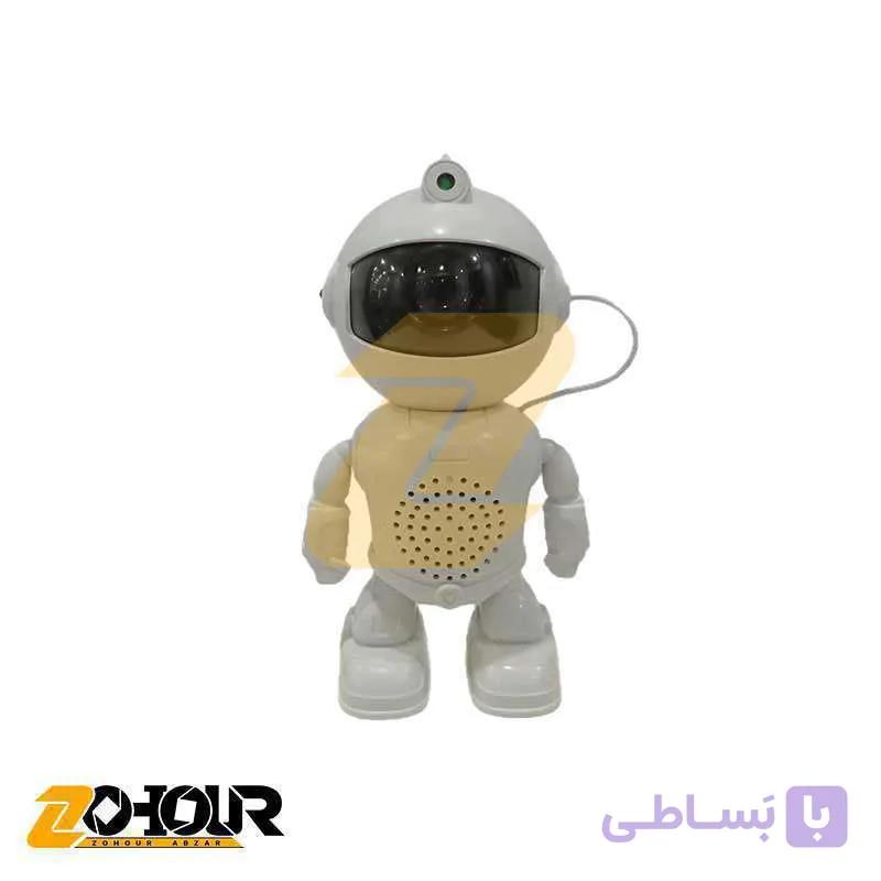 چراغ خواب طرح ربات فضانورد پا گنده مدل Robot Projector Light — تصویر 1