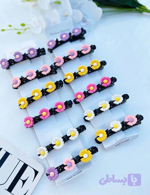 گیره کلیپسی طرح بابونه ای — تصویر 1