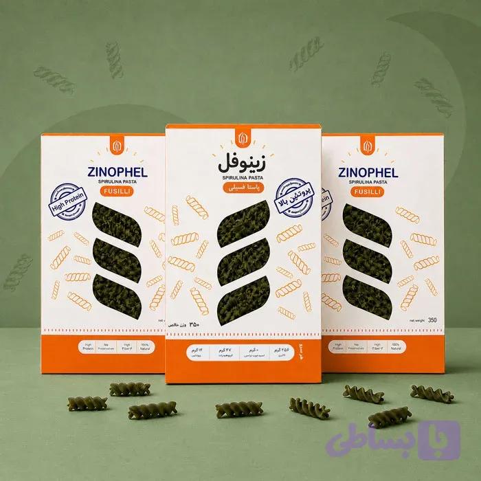 پک 3 عددی پاستا فسیلی اسپیرولینا زینوفل — تصویر 1