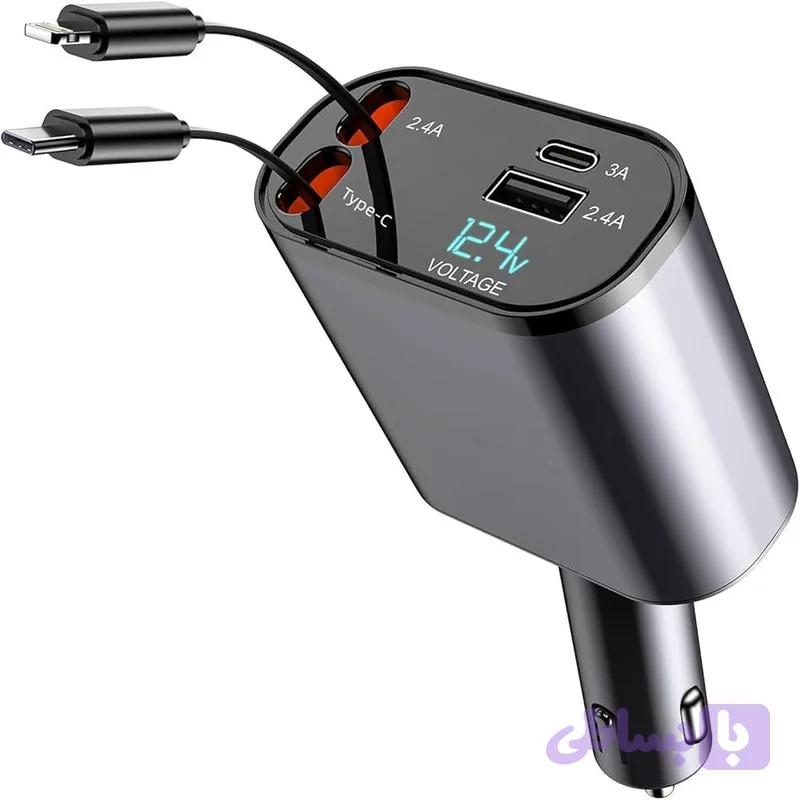 شارژر فندکی 120 وات مدل 4IN1 — تصویر 1